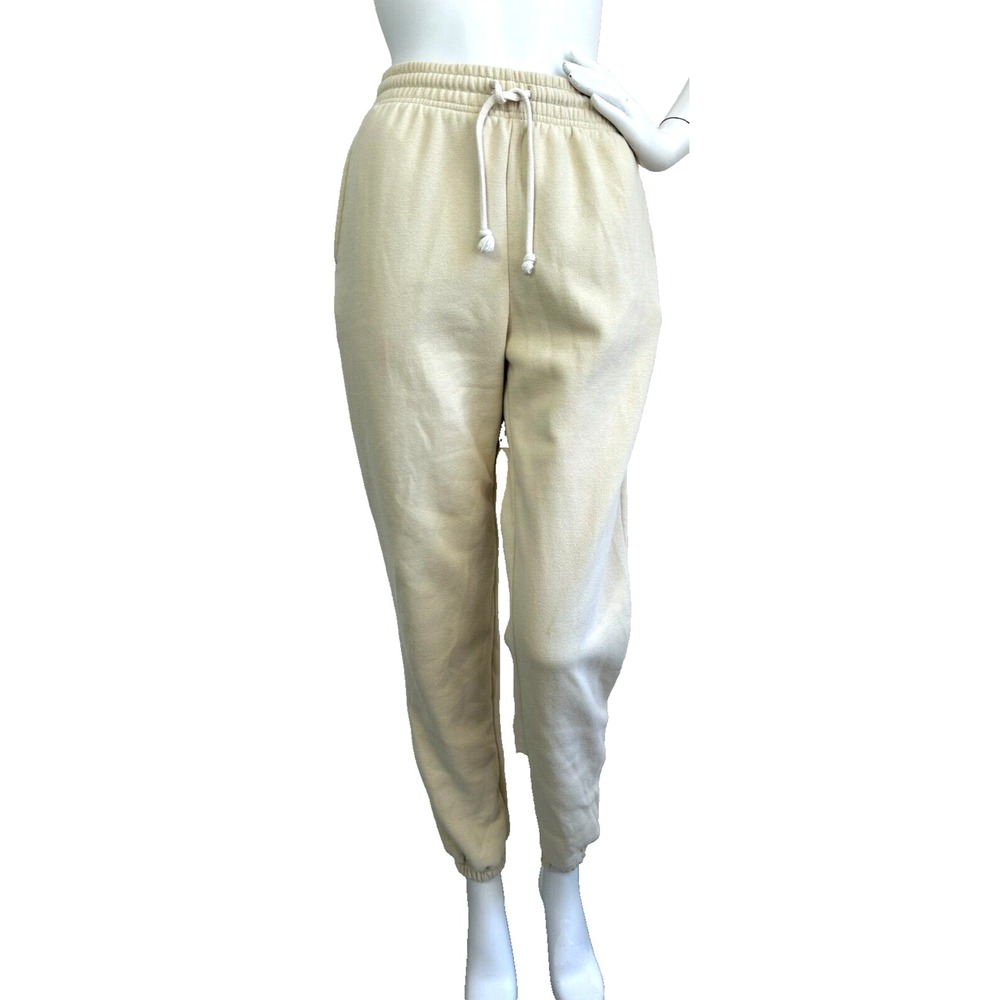 Out From Under Urban Outfitters Fleece Joggers Womens Small Cream Sweatpants S